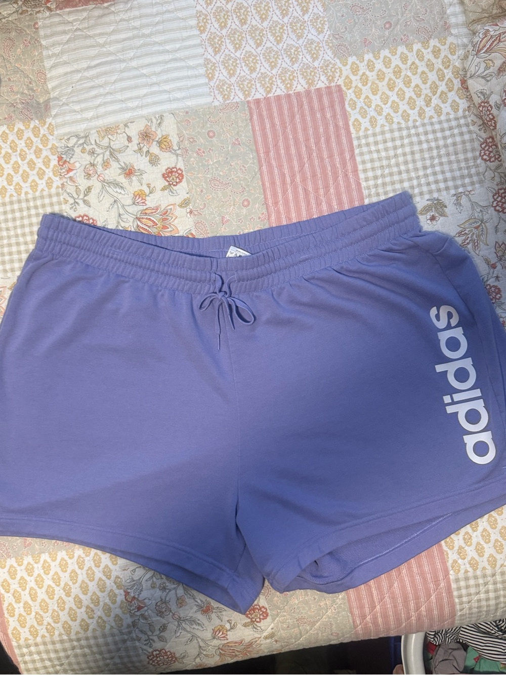 Adidas Lavender Women's Athletic Lounge Shorts